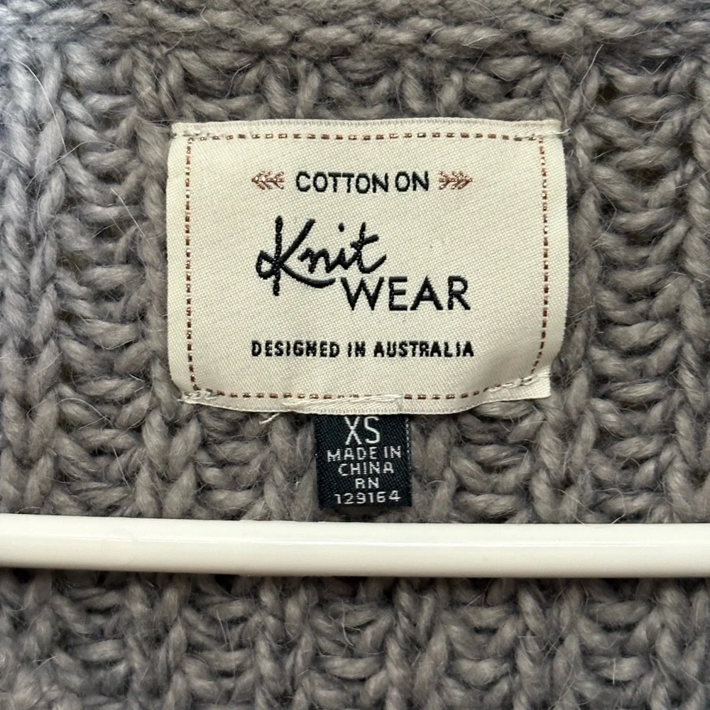 Cotton On Knit Wear Women's Crew Neck Sweater,Size XS Oversized